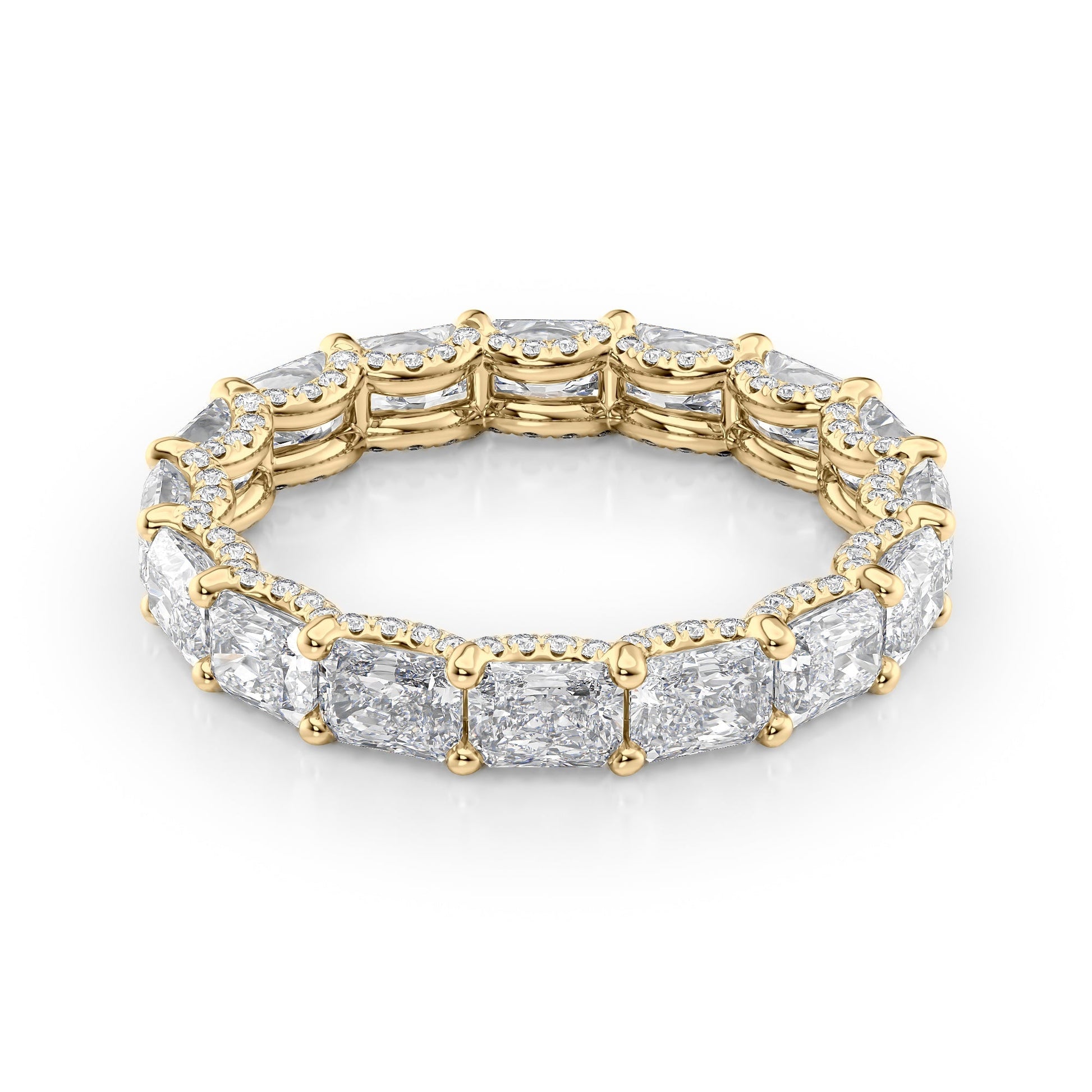2.3ct Sirona Radiant Cut Moissanite Ring - Gold