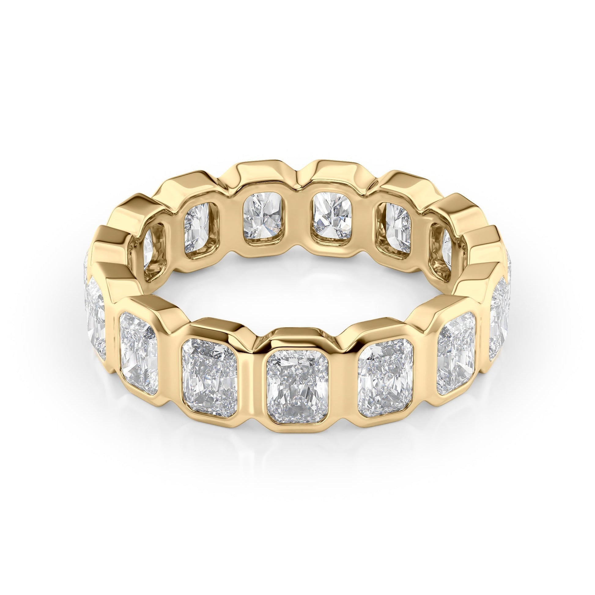 3ct Aglaia Round Cut Moissanite Ring - Gold