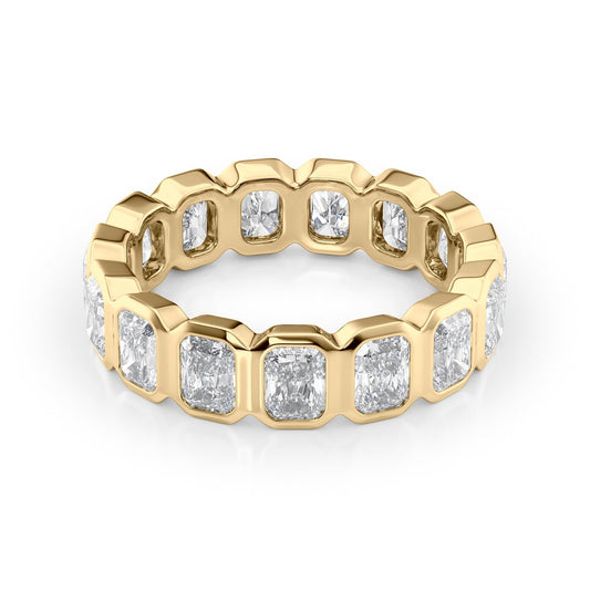 3ct Aglaia Round Cut Moissanite Ring - Gold