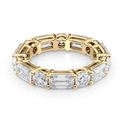 5ct Faida Round Cut Moissanite Ring - Gold