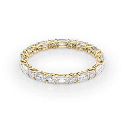 1.5ct Elasa Round Cut Moissanite Ring - Gold