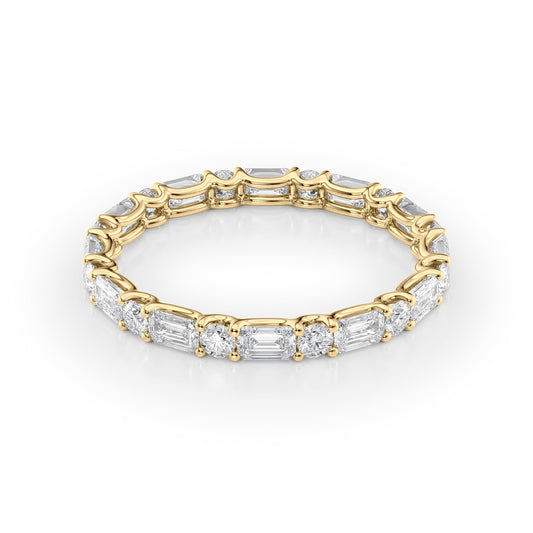 1.5ct Elasa Round Cut Moissanite Ring - Gold
