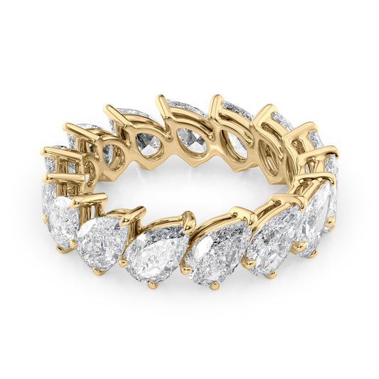 4.5ct Calinda Pear Cut Moissanite Ring - Gold