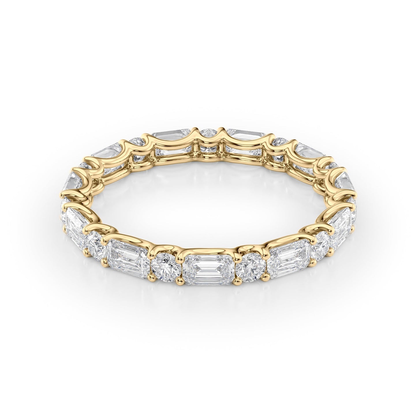 2ct Ramara Round Cut Moissanite Ring - Gold