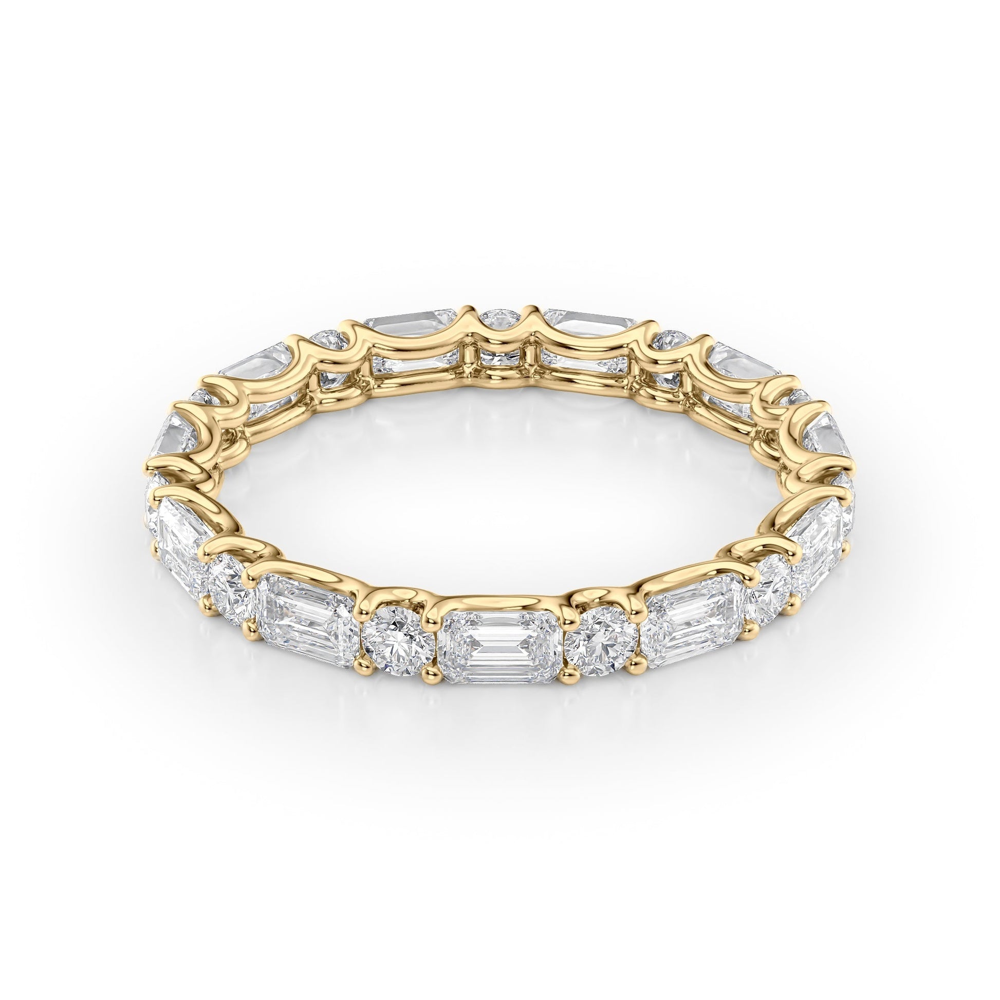 2ct Ramara Round Cut Moissanite Ring - Gold