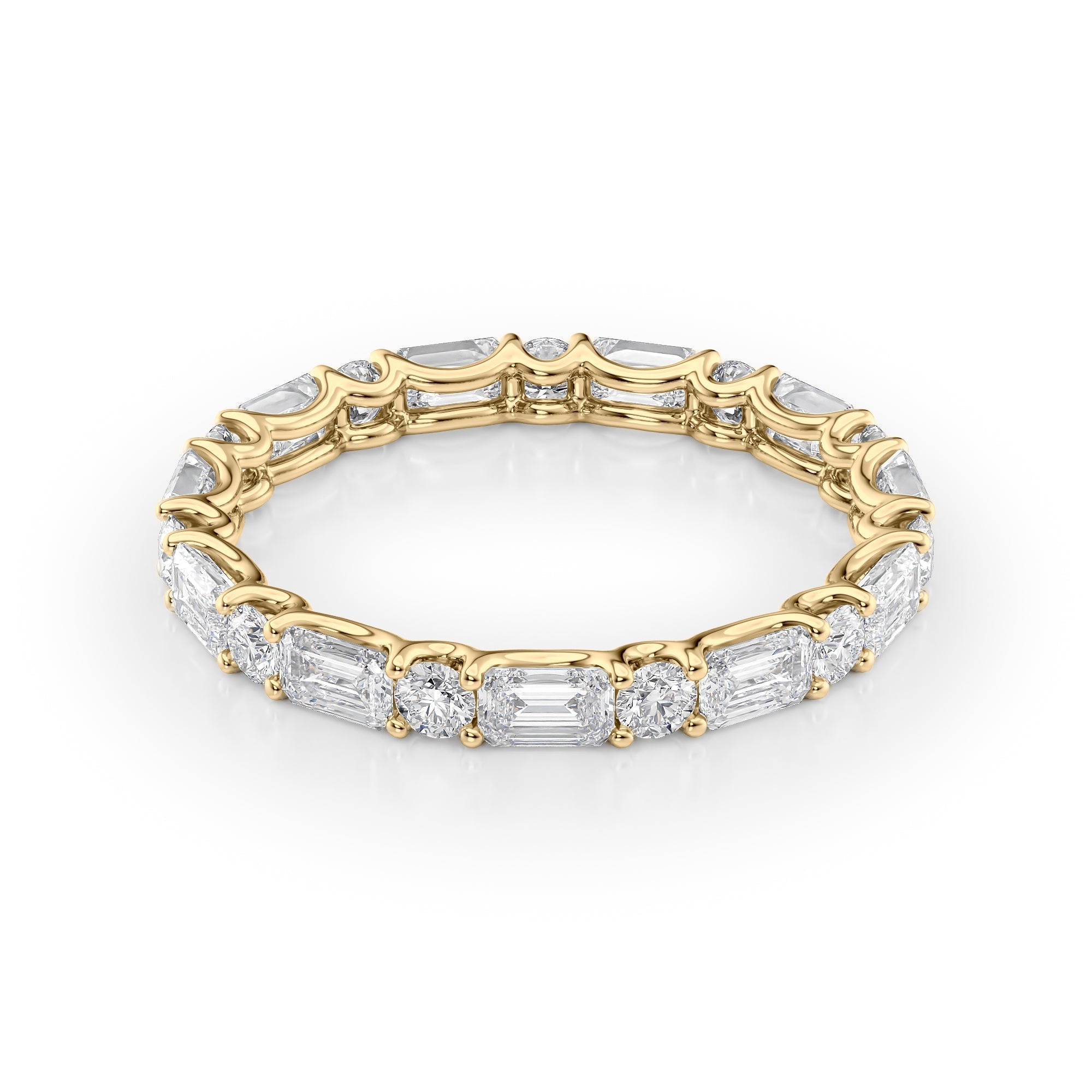 2ct Ramara Round Cut Moissanite Ring - Gold