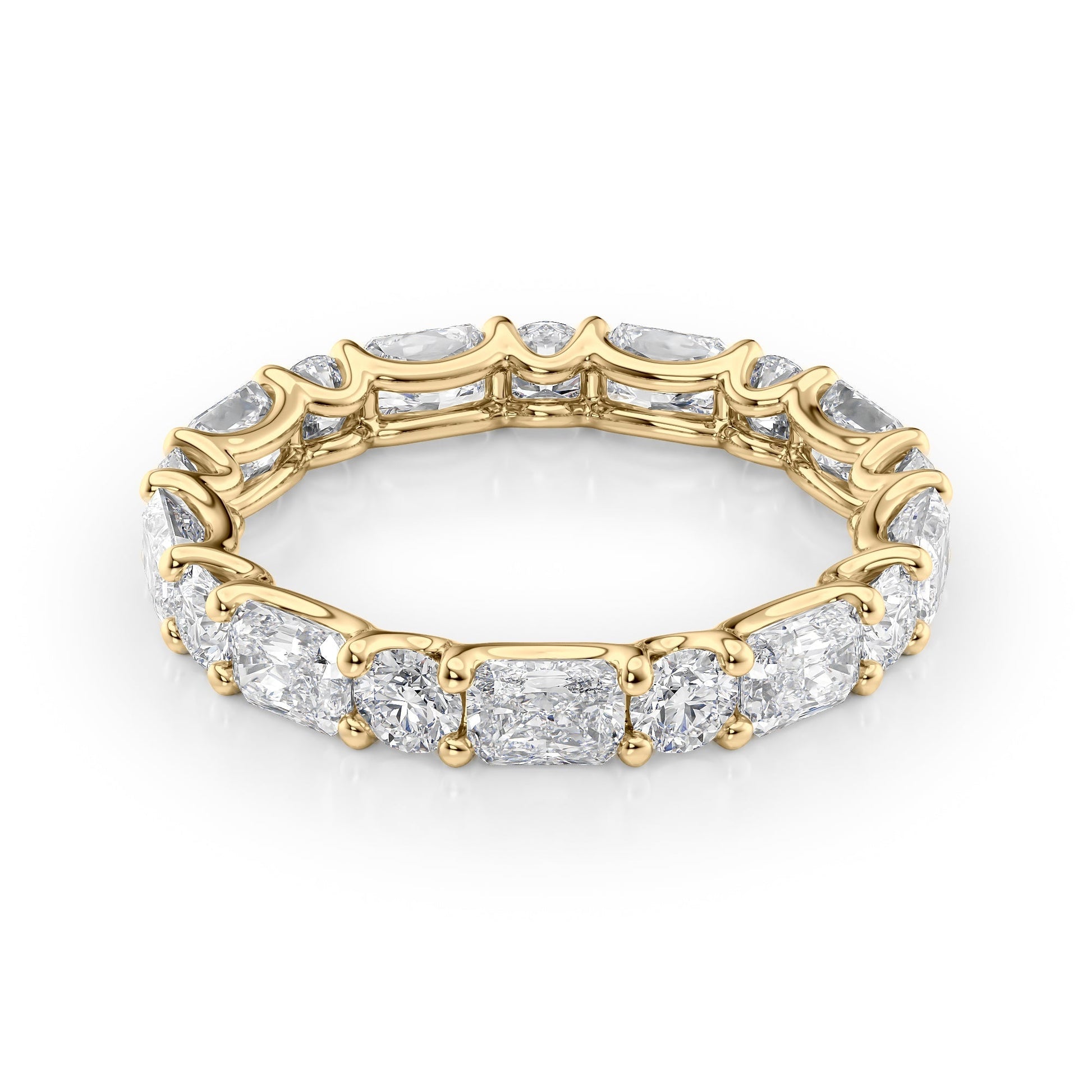 2.8ct Odessa Round Cut Moissanite Ring - Gold