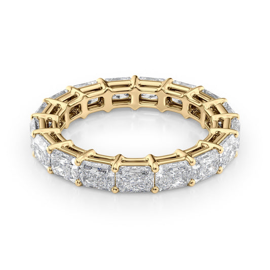 2ct Euphemia Radiant Cut Moissanite Ring - Gold
