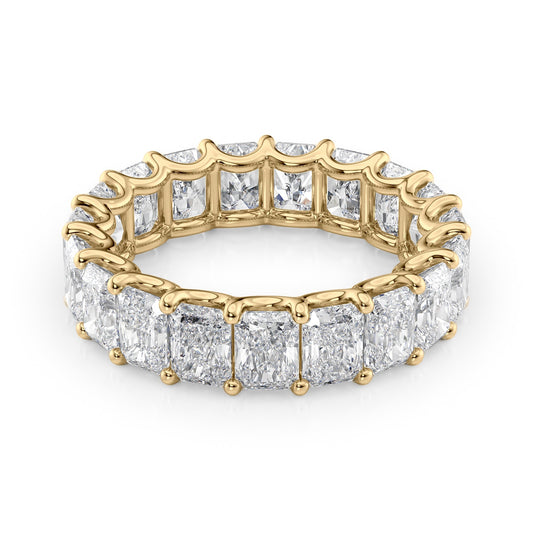 6ct Cleopatra Round Cut Moissanite Ring - Gold