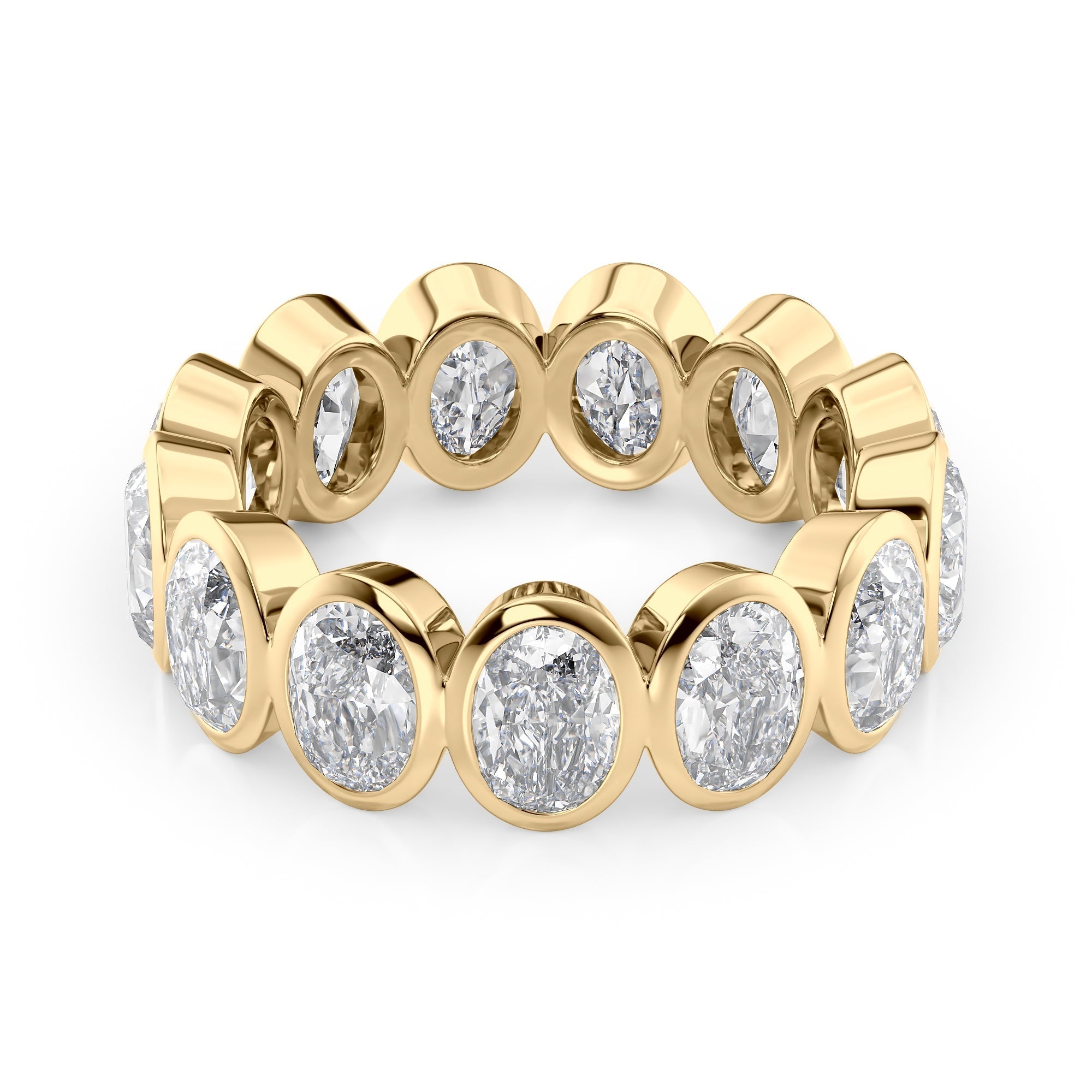 5ct Avesta Oval Cut Moissanite Ring - Gold