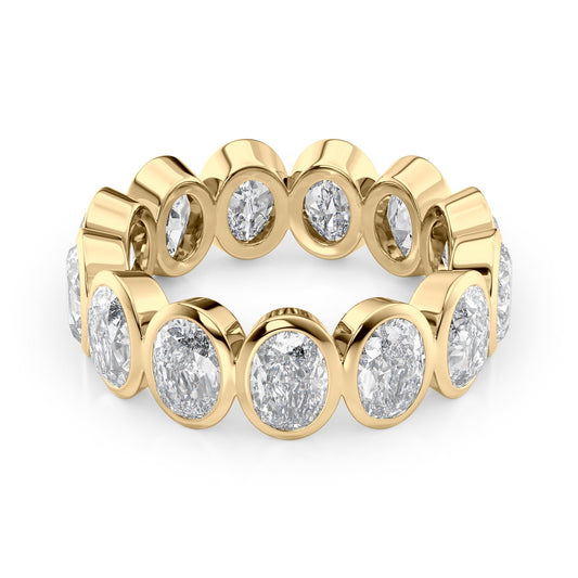 5ct Avesta Oval Cut Moissanite Ring - Gold
