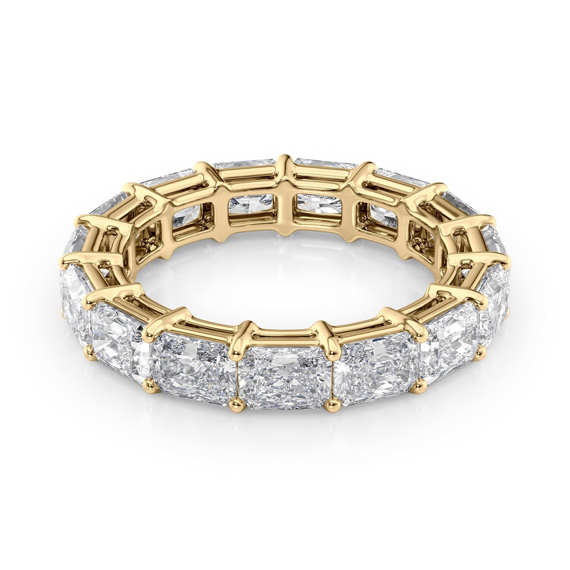 4ct Thalara Radiant Cut Moissanite Ring - Gold