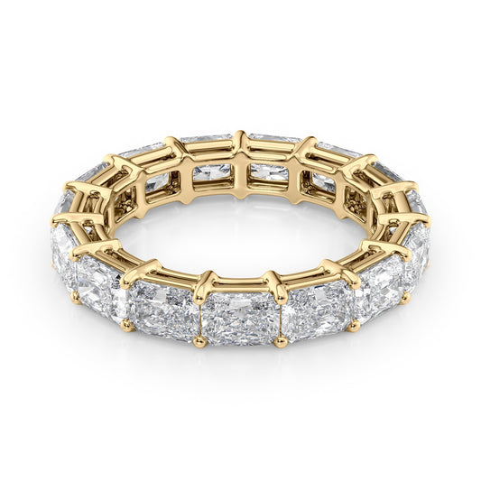 4ct Thalara Radiant Cut Moissanite Ring - Gold