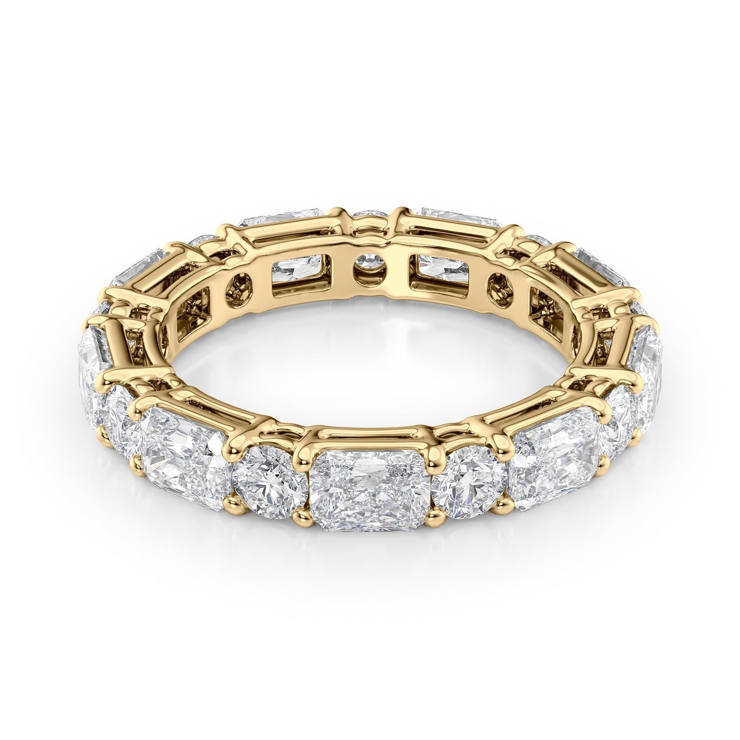 3.7ct Marissa Round Cut Moissanite Ring - Gold