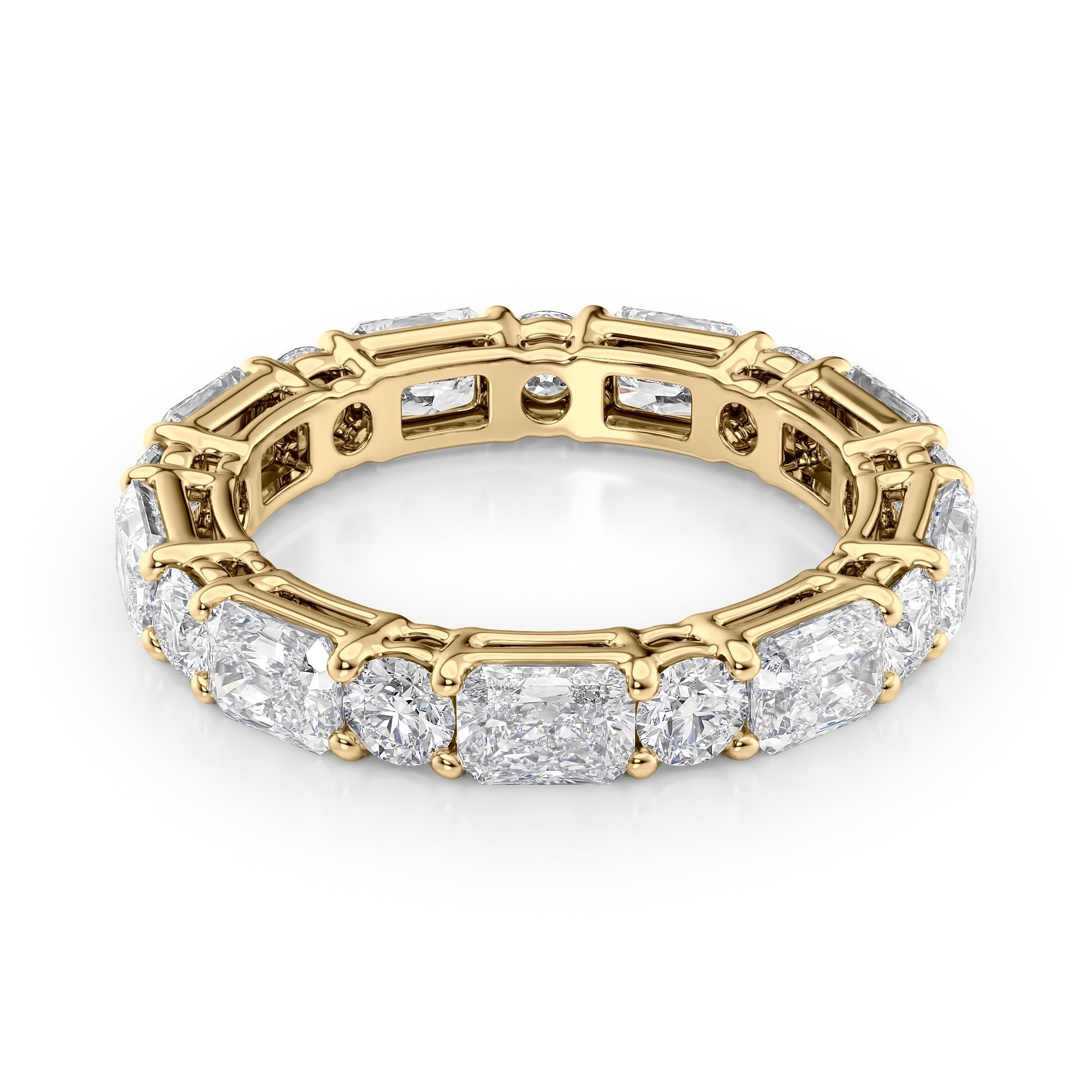 3.7ct Marissa Round Cut Moissanite Ring - Gold