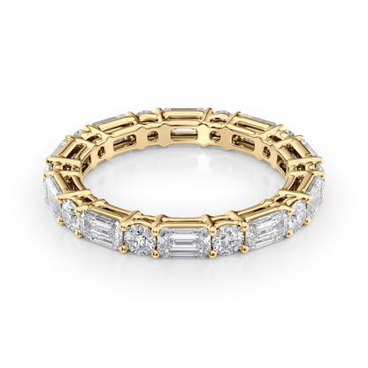 2.6ct Samela Round Cut Moissanite Ring - Gold