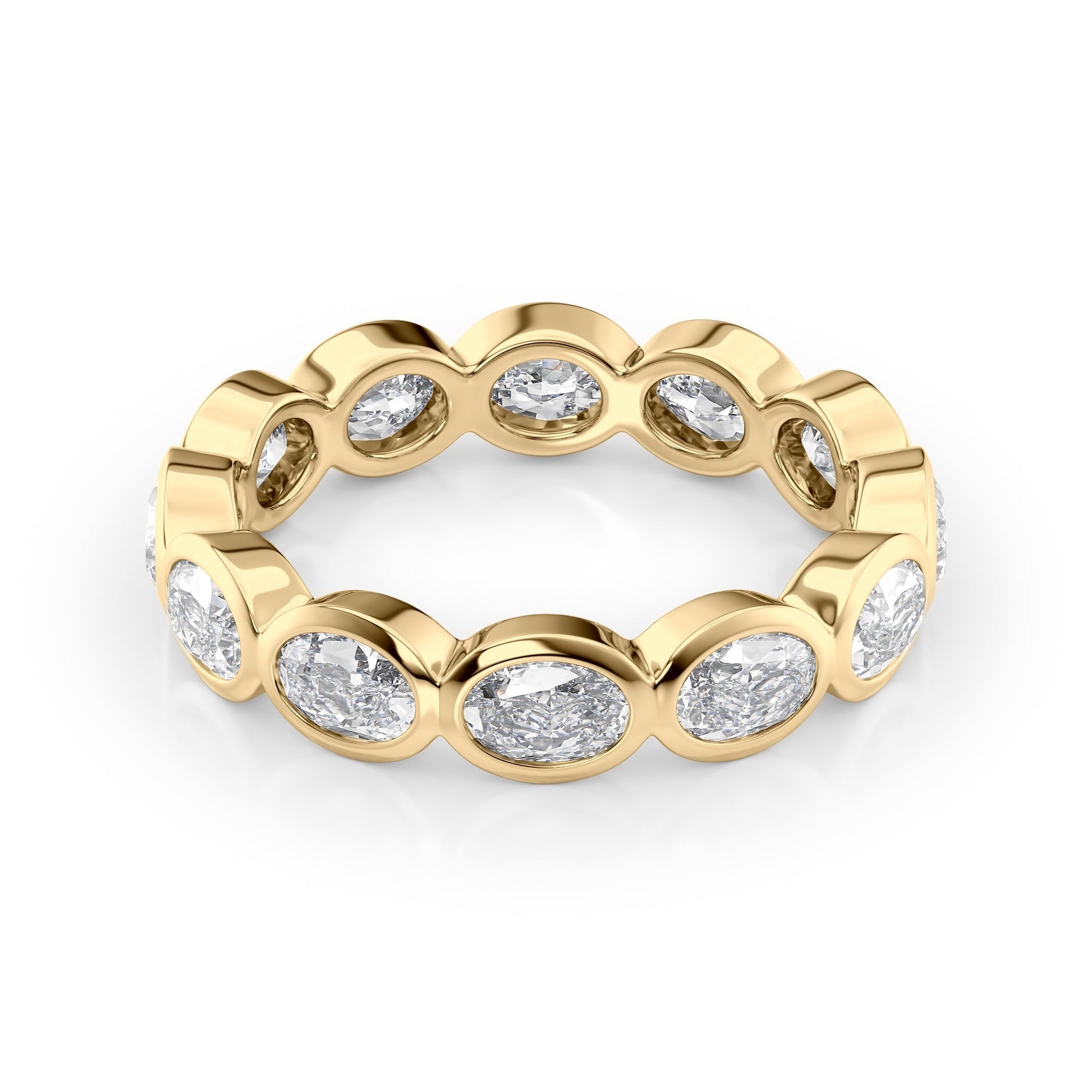 2.4ct Carandis Oval Cut Moissanite Ring - Gold