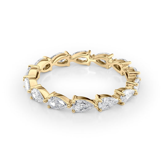 1.5ct Cliodna Pear Cut Moissanite Ring - Gold