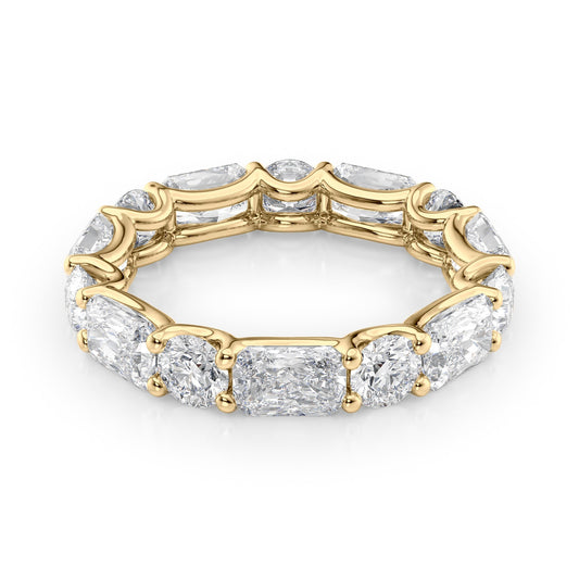 4.6ct Brigide Round Cut Moissanite Ring - Gold