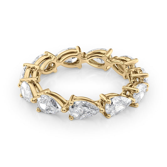3ct Sophia Pear Cut Moissanite Ring - Gold