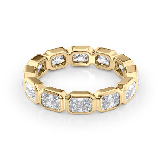 2.5ct Marija Radiant Cut Moissanite Ring - Gold