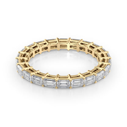 2ct Alira Emerald Cut Moissanite Ring - Gold