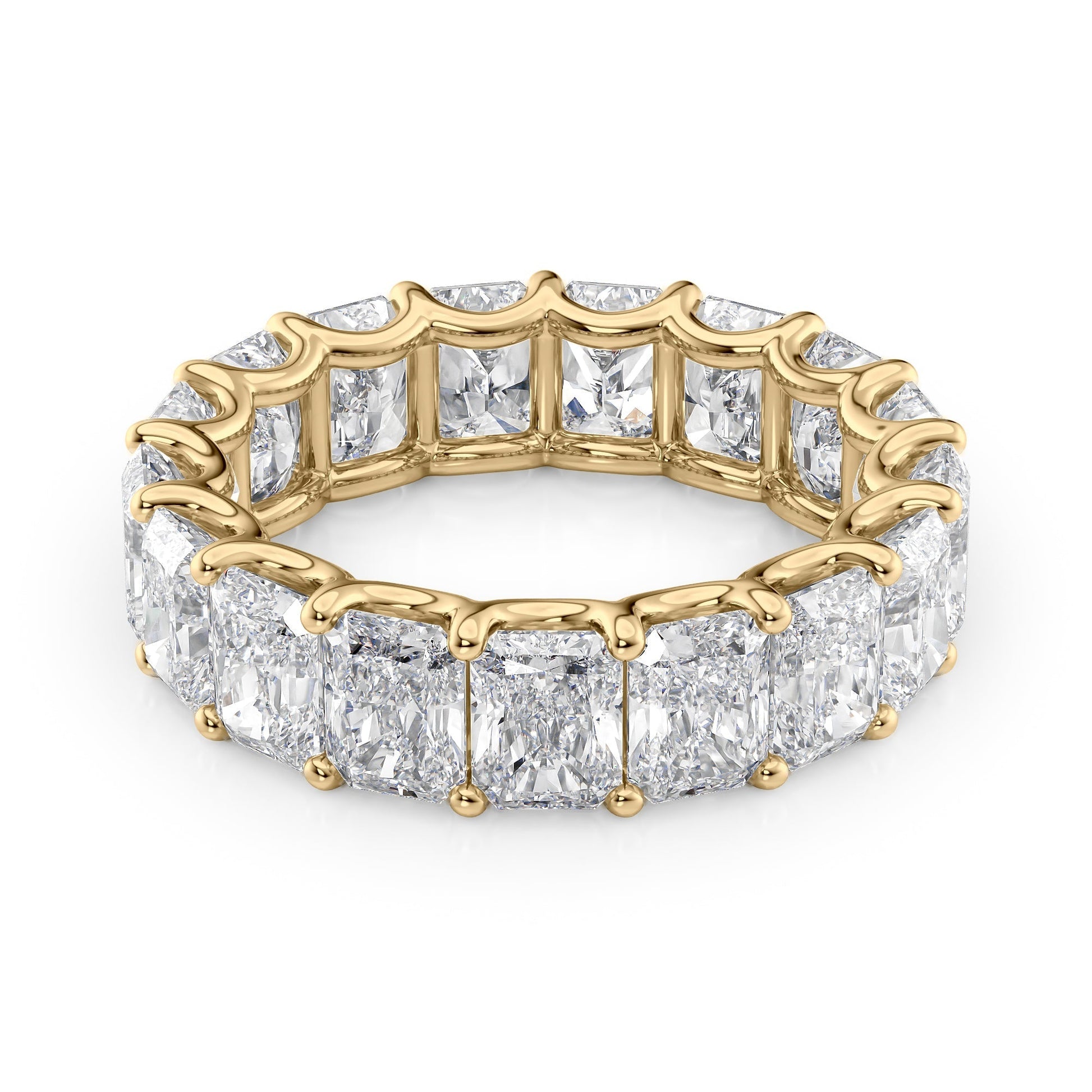7ct Drusilla Round Cut Moissanite Ring - Gold