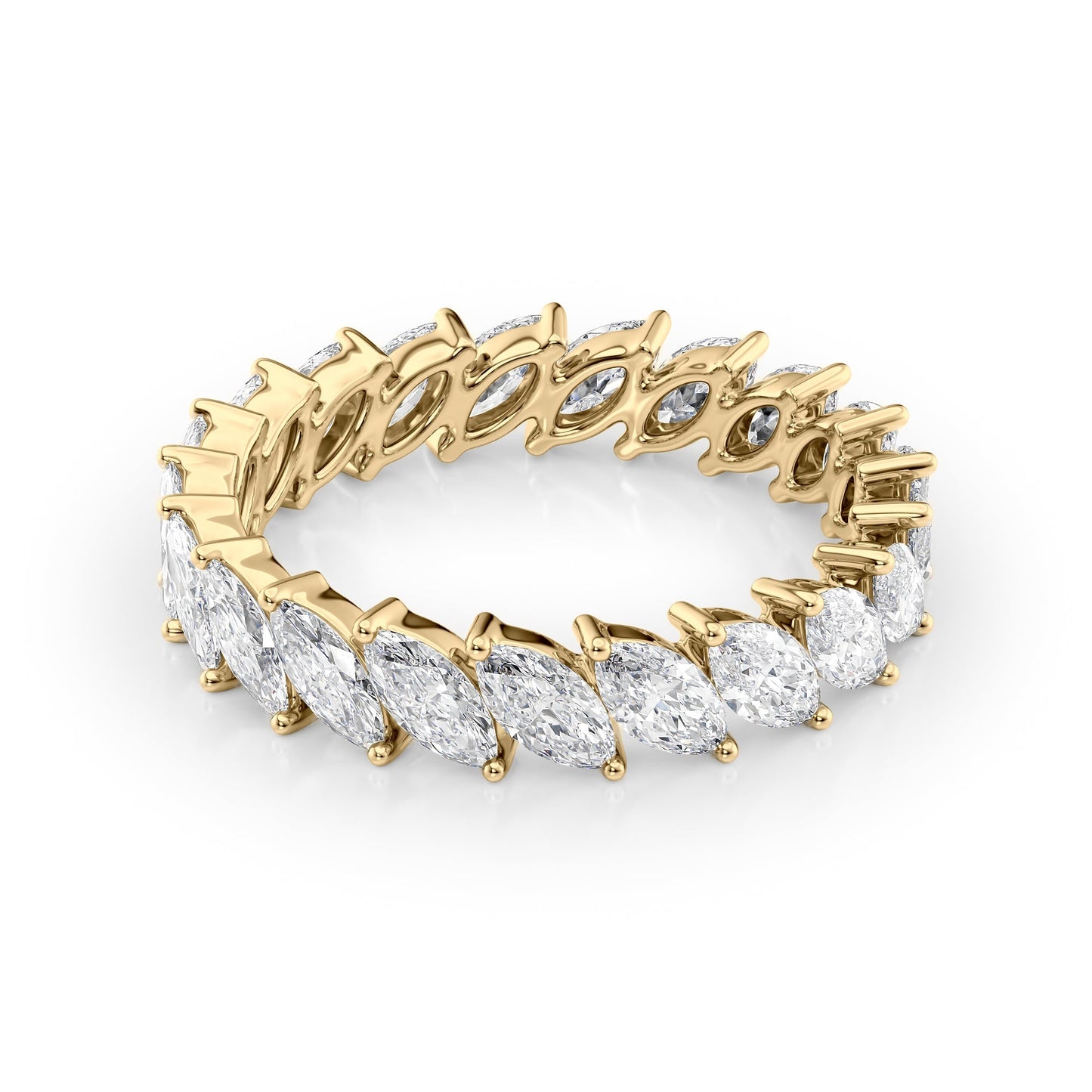 2ct Ysolde Marquise Cut Moissanite Ring - Gold