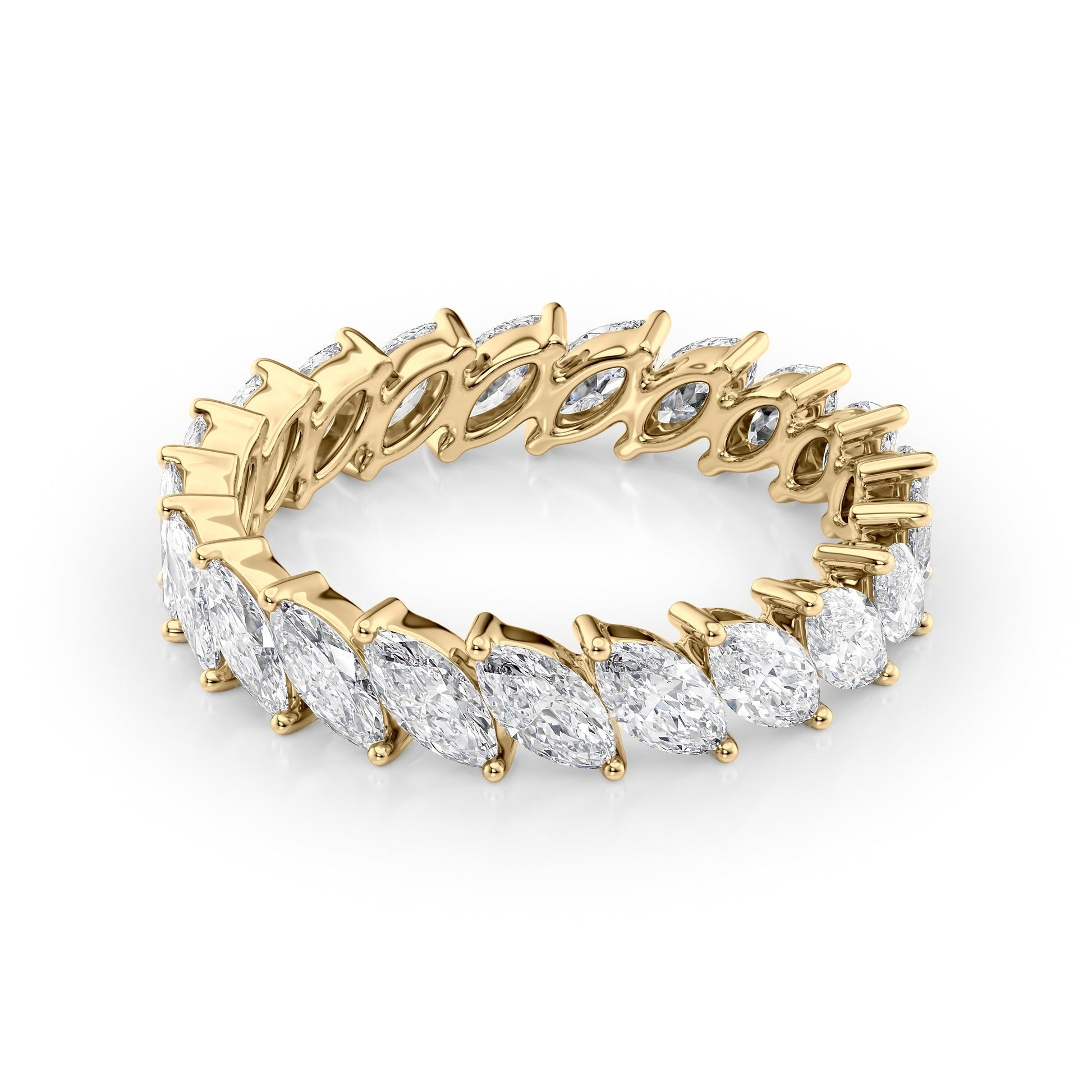 2ct Ysolde Marquise Cut Moissanite Ring - Gold