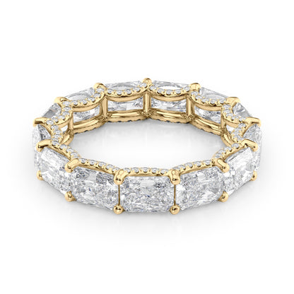 5.3ct Kaliana Radiant Cut Moissanite Ring - Gold