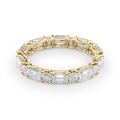 3.2ct Medea Round Cut Moissanite Ring - Gold