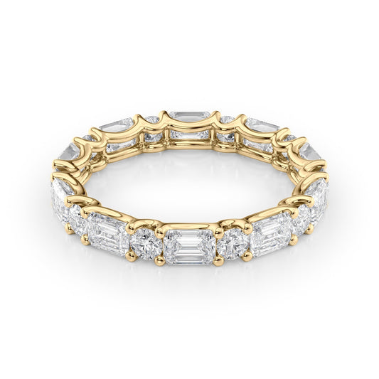 3.2ct Medea Round Cut Moissanite Ring - Gold