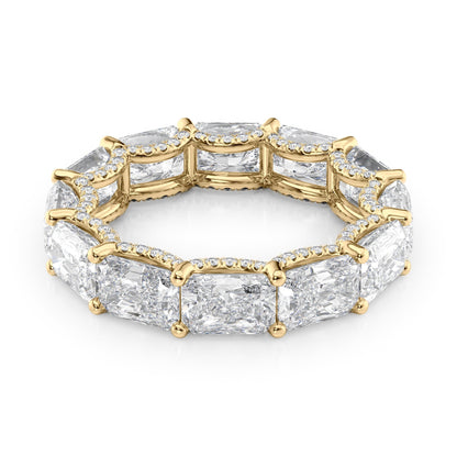 6.3ct Rirara Radiant Cut Moissanite Ring - Gold