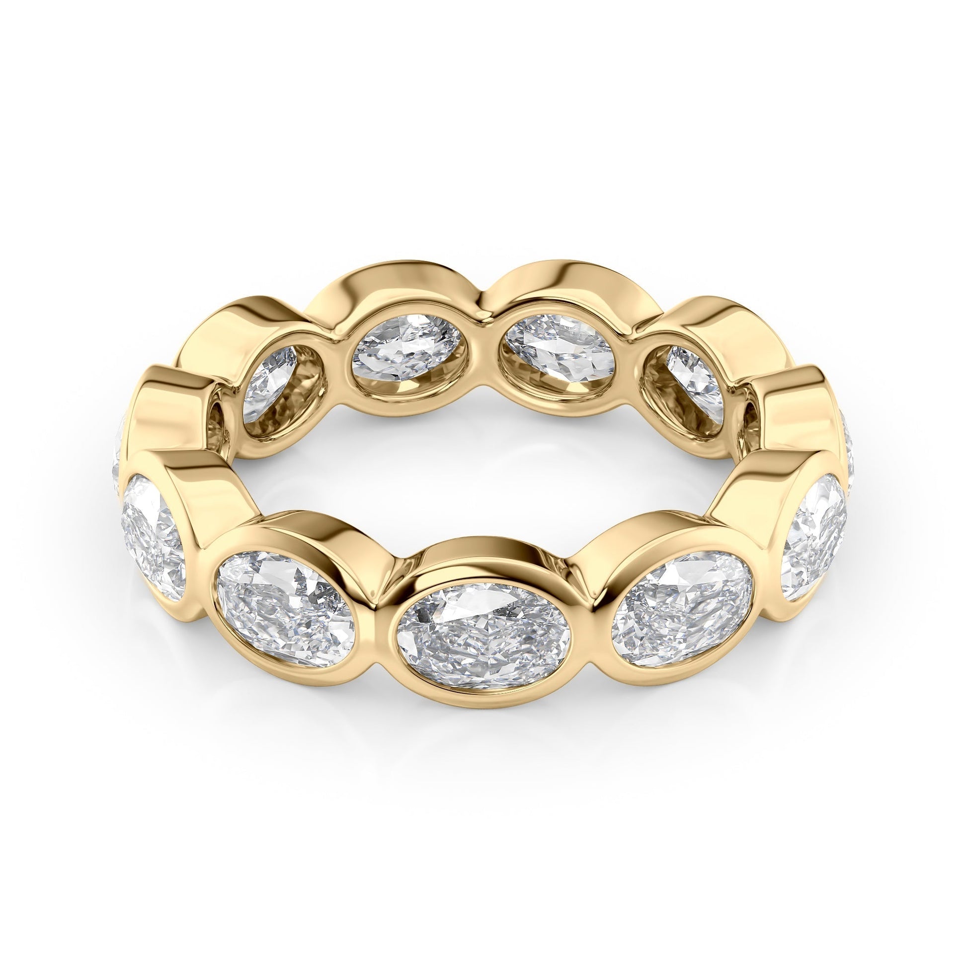 3.3ct Kendra Oval Cut Moissanite Ring - Gold
