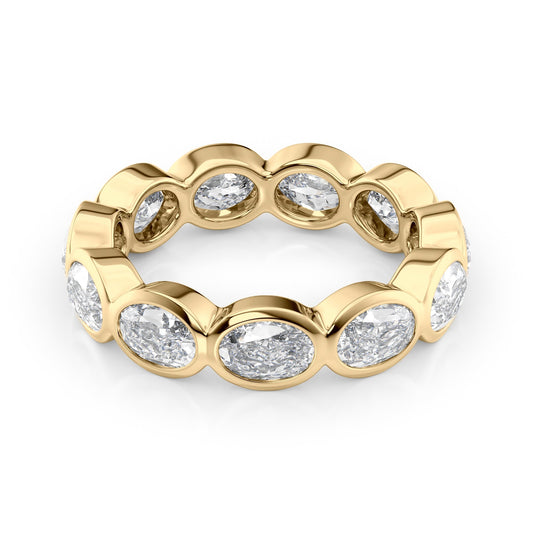 3.3ct Kendra Oval Cut Moissanite Ring - Gold