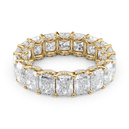 7.3ct Rashara Round Cut Moissanite Ring - Gold