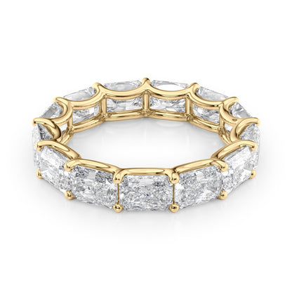 5ct Kirsara Radiant Cut Moissanite Ring - Gold