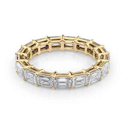 4ct Virama Emerald Cut Moissanite Ring - Gold