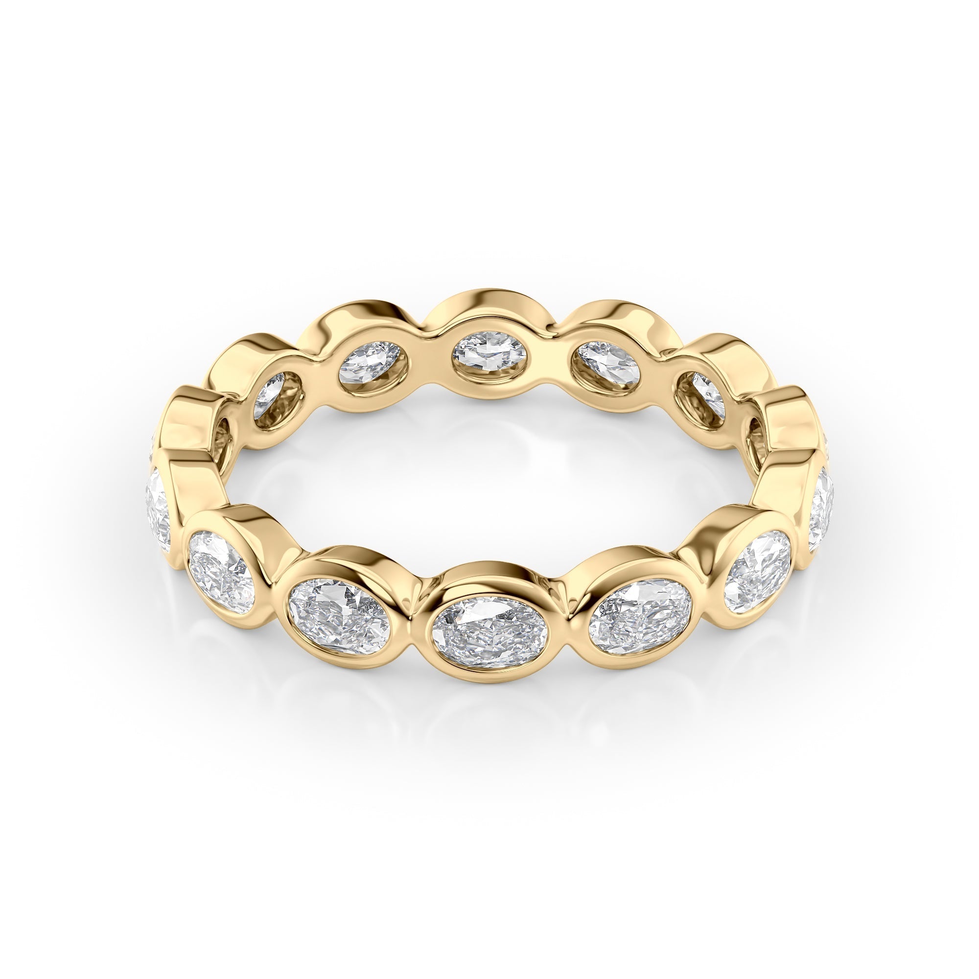 1.4ct Mariquita Oval Cut Moissanite Ring - Gold