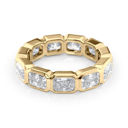 4.5ct Patricia Radiant Cut Moissanite Ring - Gold