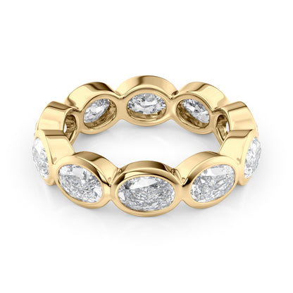 4ct Amora Oval Cut Moissanite Ring - Gold