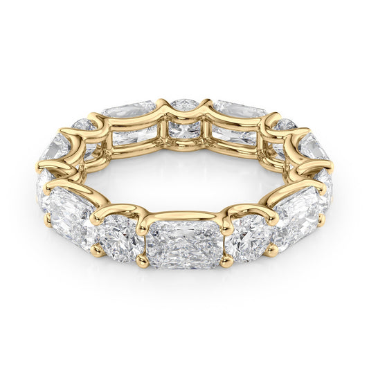 5.7ct Irina Round Cut Moissanite Ring - Gold