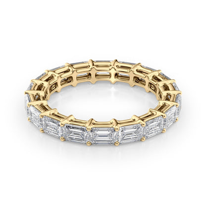 3.5ct Jasmira Emerald Cut Moissanite Ring - Gold