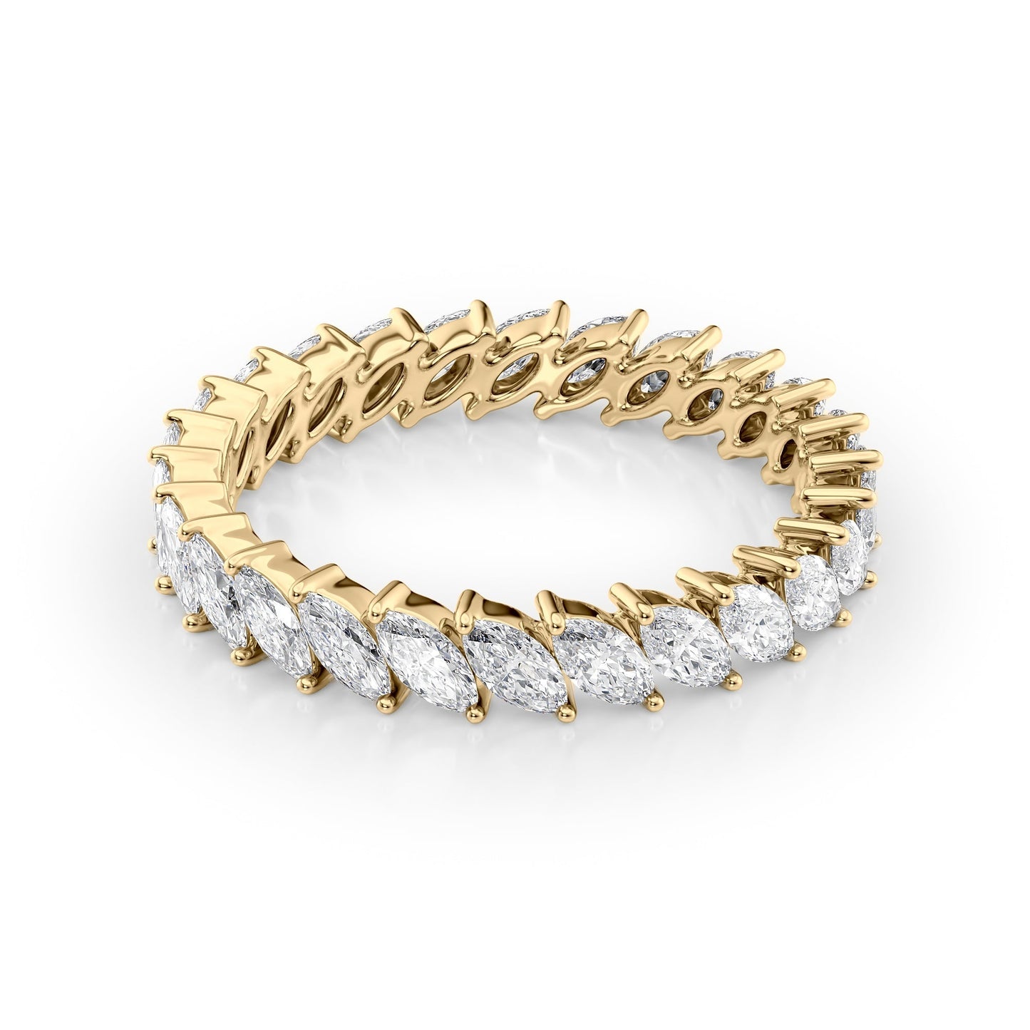 1.5ct Palara Marquise Cut Moissanite Ring - Gold