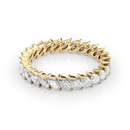 1.5ct Palara Marquise Cut Moissanite Ring - Gold