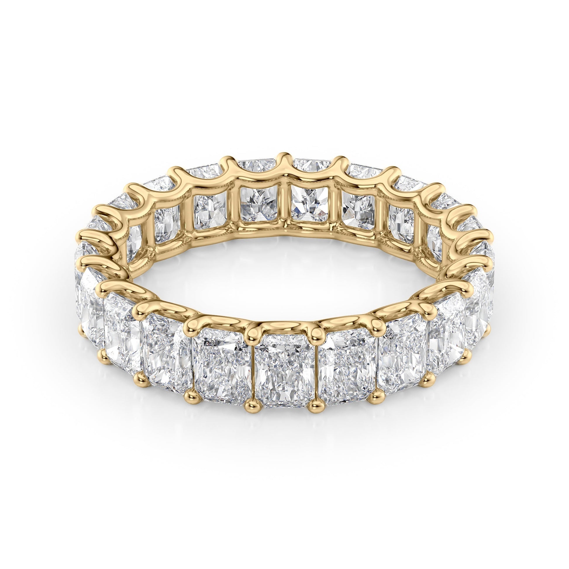 4ct Tobara Round Cut Moissanite Ring - Gold