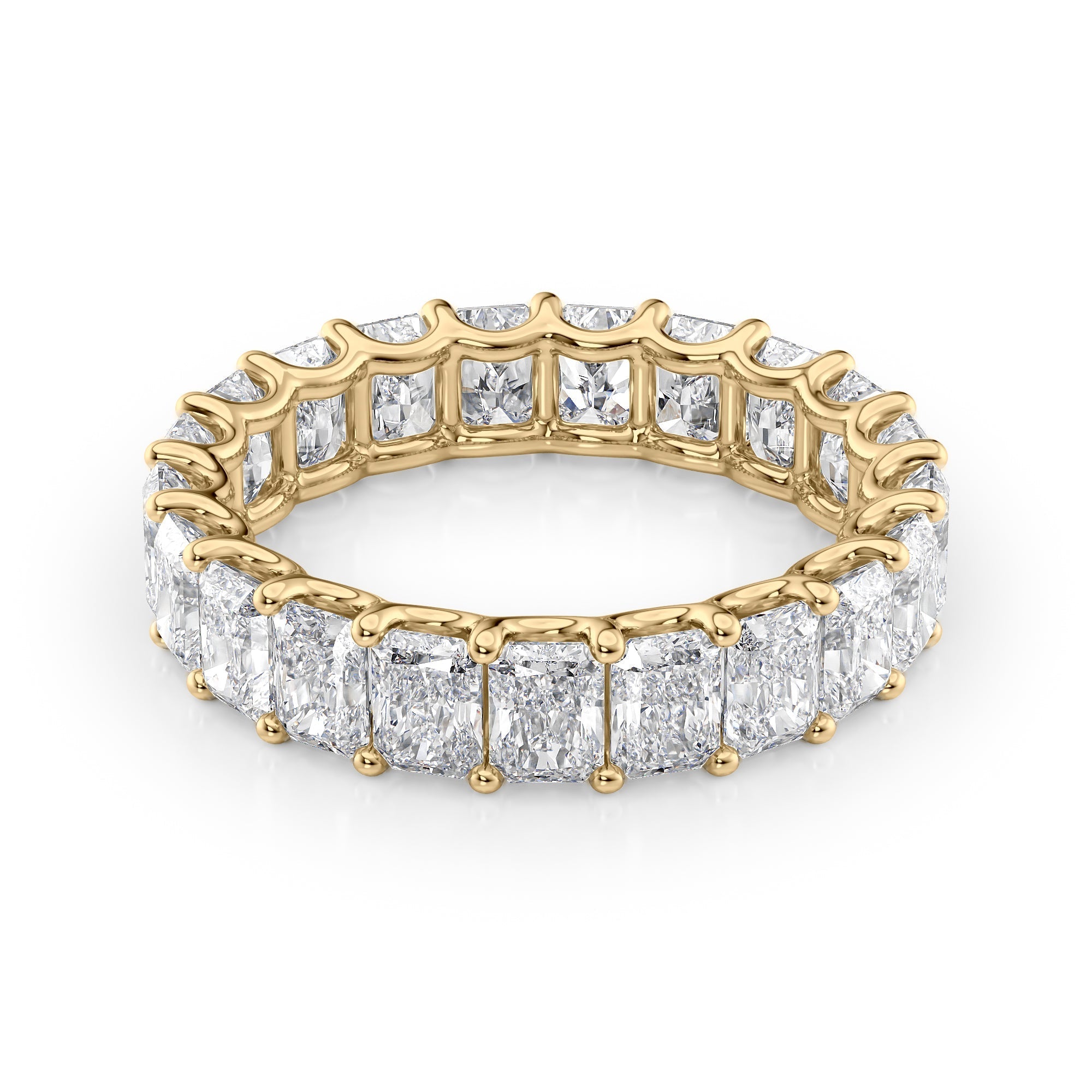 4ct Tobara Round Cut Moissanite Ring - Gold