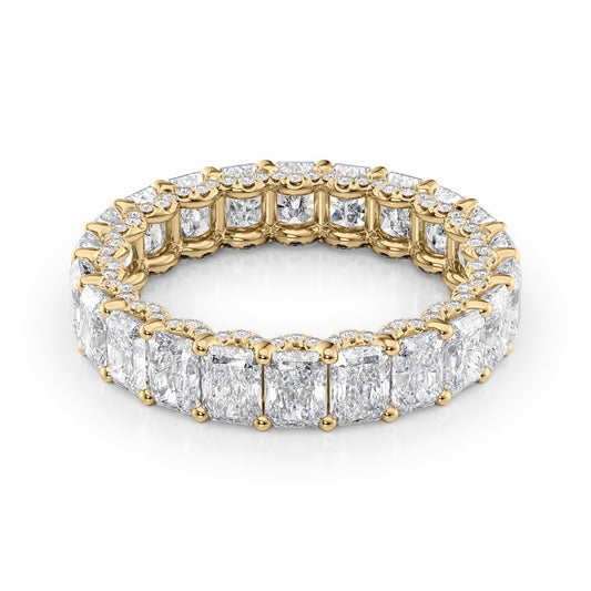4.3ct Bena Round Cut Moissanite Ring - Gold