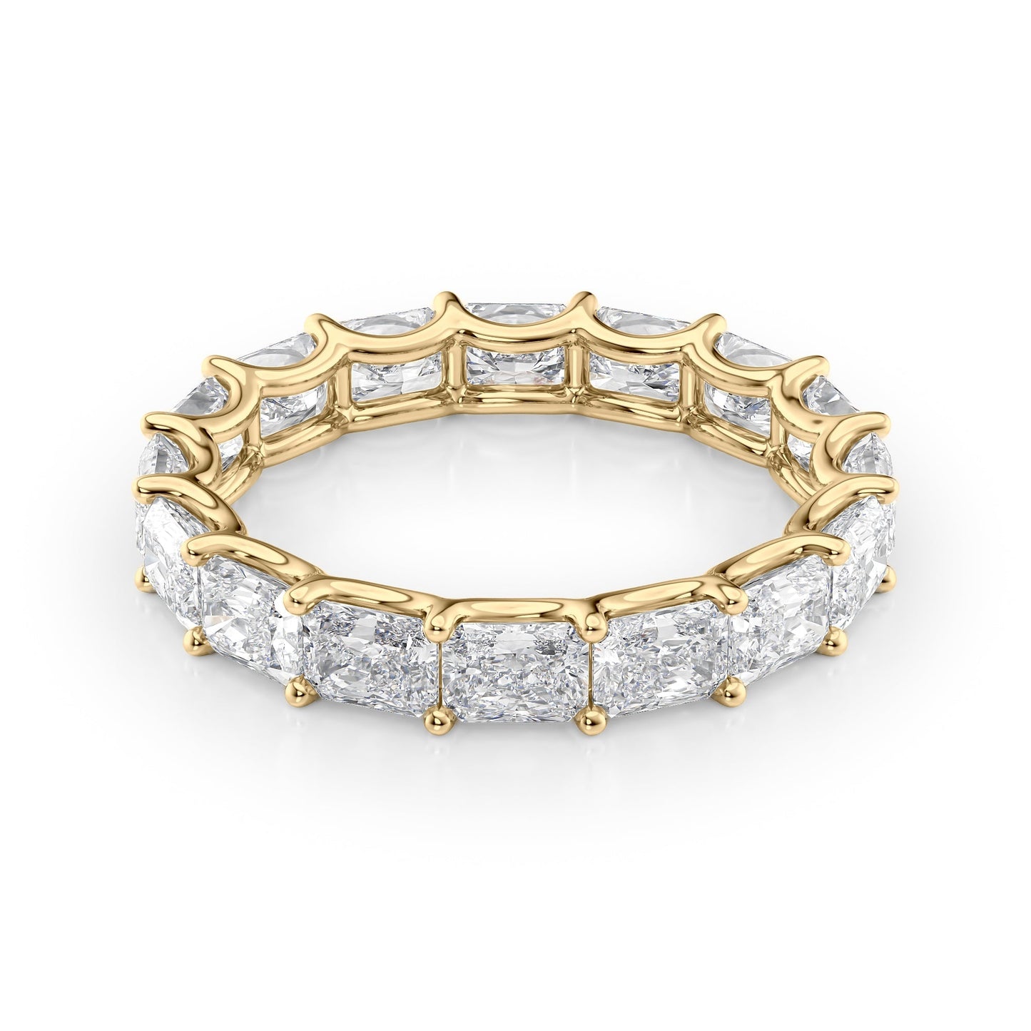 2ct Sarina Radiant Cut Moissanite Ring - Gold