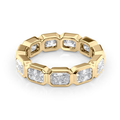 3.3ct Fabia Radiant Cut Moissanite Ring - Gold